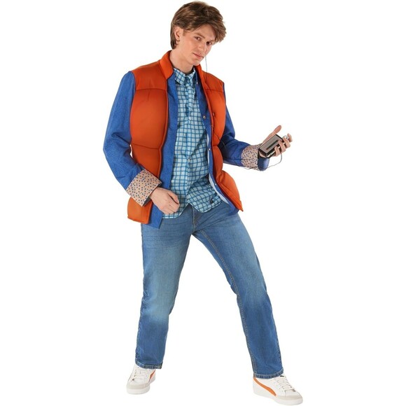 Back to the Future Costume Adult Marty McFly Outfit Time Traveller Mens XL New - Picture 5 of 6
